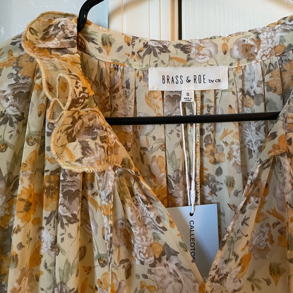 NWT Brass & Roe Yellow Maxi Dress - Picture 1 of 7